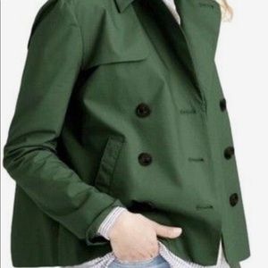 J Crew Poplin Swing Trench Coat